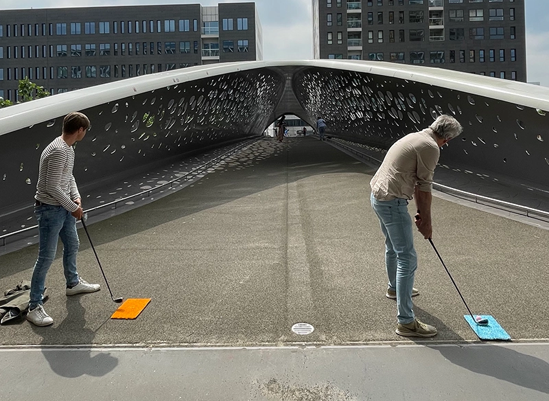 Teambuilding Antwerpen met op het Eilandje Parkbrug