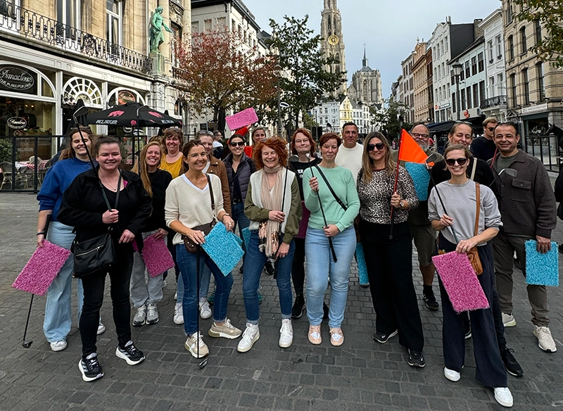 Groepsactiviteit in Antwerpen