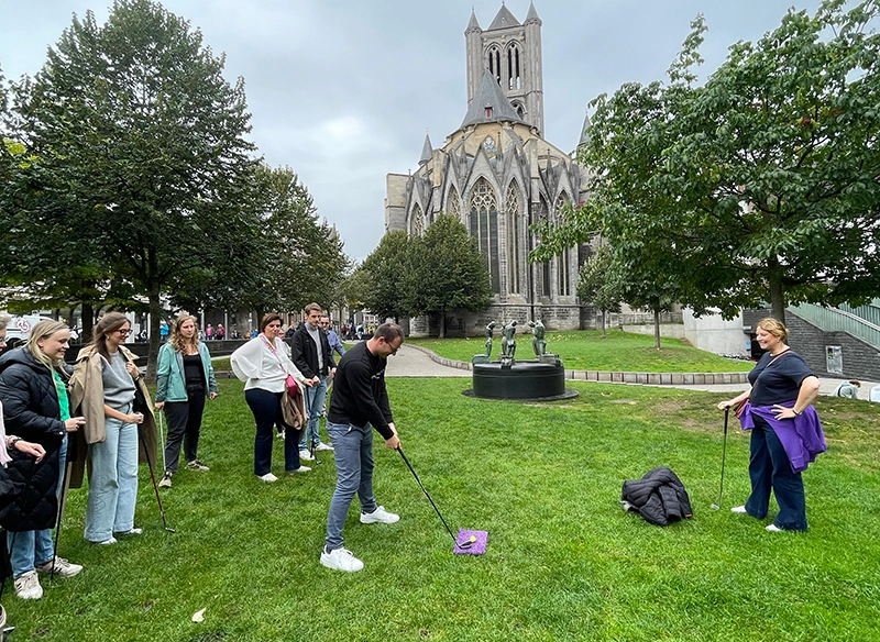 teambuilding met City Golf in Gent centrum