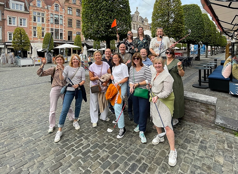 Groepsfoto teambuilding Leuven