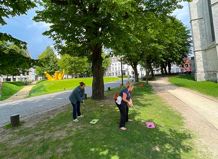 Groepsactiviteit in Mechelen met City Golf