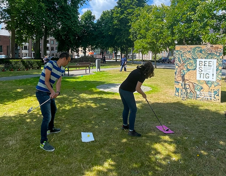 Teambuilding met stadsgolf in Oudenaarde