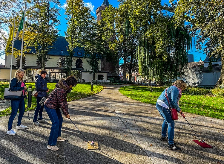 Teambuilding in Ronse met stadsgolf